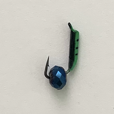 Безнасадка 1,5 зеленый+черный, гр шарик, 0,2гр. синий