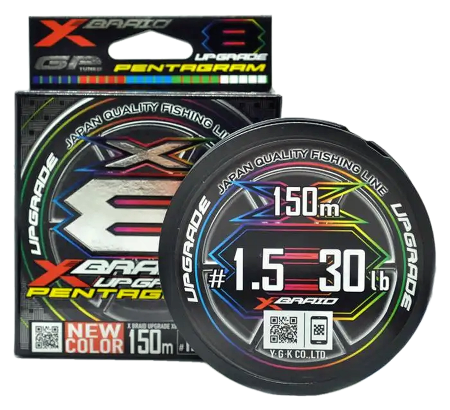 Шнур YGK X-Braid Upgrade X8 Pentagram 150m #1.5-30lb