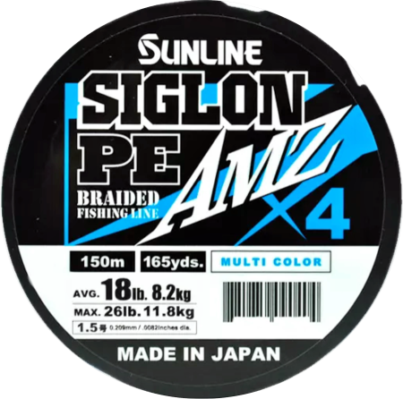 Шнур SUNLINE SIGLON PEx4 AMZ 150M(5C) #1.5/18LB