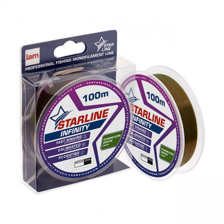 Монофильная леска STARLINE INFINITY 100m (chameleon green) d0.165