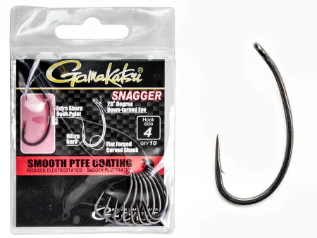 Крючки Gamakatsu G-CARP SNAGGER HOOKS разм. 04 10шт. Крючки Gamakatsu G-CARP SNAGGER HOOKS разм. 04 10шт.