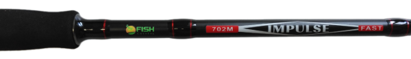 Удилище спиннинговое "IMPULSE" FISH CRYSTAL, 2 секции, полая верш, длина 2.13 м, тест 5-21 г