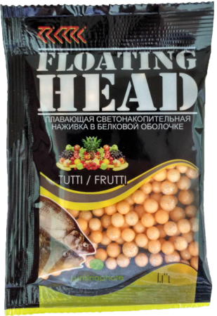 Плавающая насадка светонакопительная в белковой оболочке D 4-5 мм цвет. Ароматизатор Тутти-Фрутти