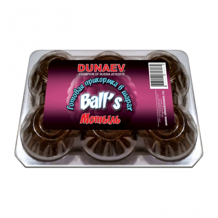 Прикормка "DUNAEV BALL`S" 0.75кг Мотыль