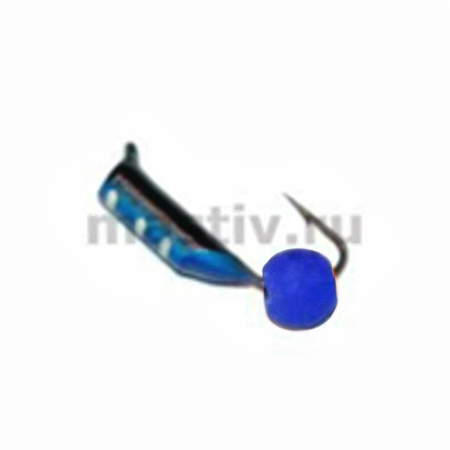 Безнасадка 1,5 синий+черный, неоновый шар, 0,2гр. синий