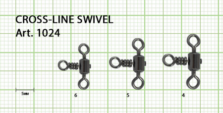 Вертлюжок цилиндрический на три направления, №5 (32 кг), (упак. 8 шт)