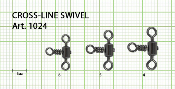 Вертлюжок цилиндрический на три направления, №5 (32 кг), (упак. 8 шт)