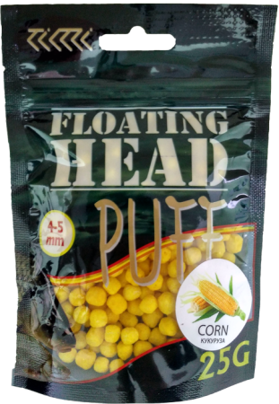 Плавающая насадка PUFF воздушное тесто 4-5 мм.КУКУРУЗА жёлтый