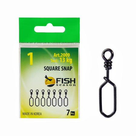 Застежка Square, №00 (6 кг), (упак. 7 шт)