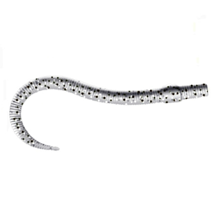 Приманка ZUB-WORM 100мм(4")-5шт, (цвет 501) серый с блестками