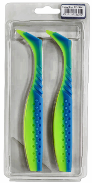 Приманка силиконовая Frapp Funky Shad 6,9" #PAL03 (2 шт/уп)