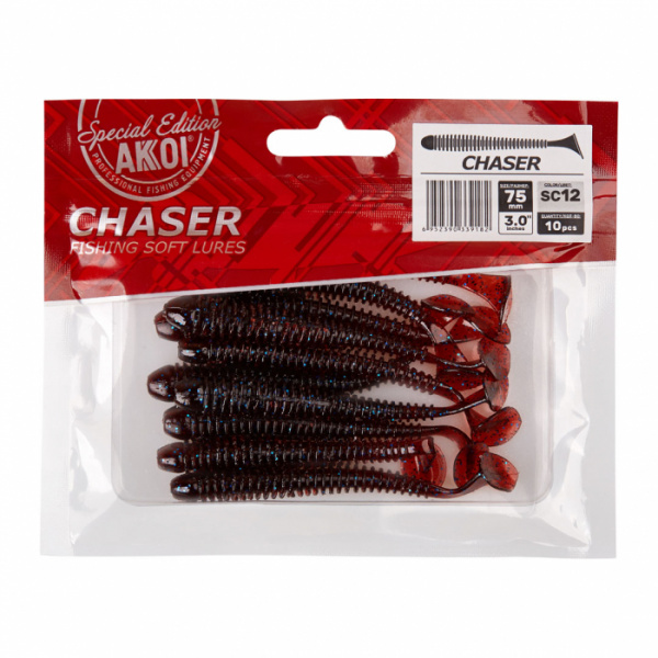 Силиконовая приманка AKKOI CHASER  75mm цвет SC12 Силиконовая приманка AKKOI CHASER  75mm цвет SC12