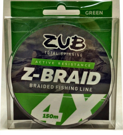 Шнур ZUB Z -BRAID Green 150m 0,28мм