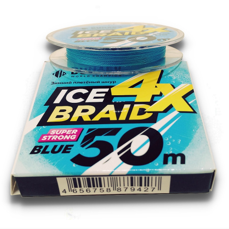 Шнур DUNAEV ICE BRAID PE X4 50м 0,16мм