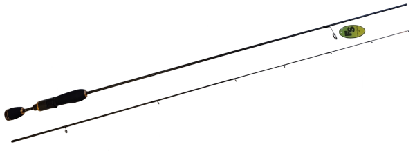 Удилище спиннинговое ERMINE NANO,2 секции, цельная верш. длина1,80 м, тест 0.2-0.8г рукоять разнес.