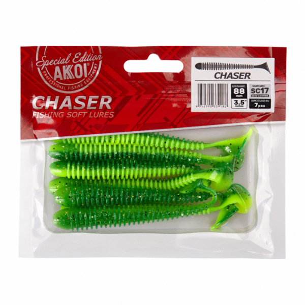Силиконовая приманка AKKOI CHASER  88mm цвет SC17 Силиконовая приманка AKKOI CHASER  88mm цвет SC17