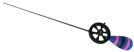 Удочка зимняя Profilux "Капля-Спорт", Цв. ZEBRANO 43 (синий, розовый, черный)