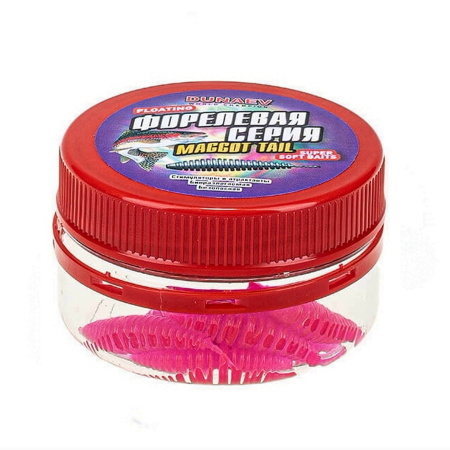 Приманка DT-MAGGOT-TAIL 35мм-8шт, цвет (150) розовый