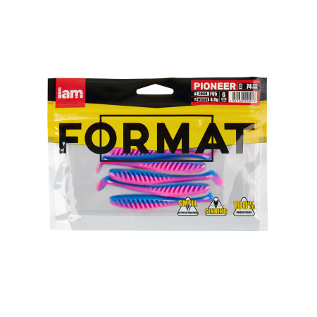 Силиконовая приманка FORMAT PIONEER 74mm (6шт.) цвет F05