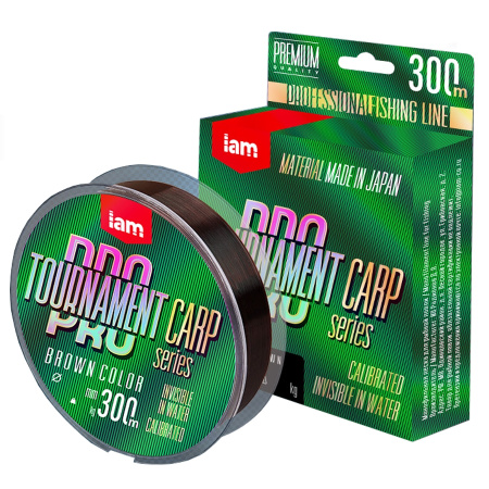 Монофильная леска TOURNAMENT PRO CARP 300m (brown) d0.331