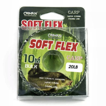 Поводочный материал без оплетки Caiman Soft Flex Camo Olive 10m 20lbs 215859 Поводочный материал без оплетки Caiman Soft Flex Camo Olive 10m 20lbs 215859