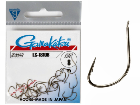 Крючки Gamakatsu LS-1810B HOOKS BRONZE разм. 08 25шт.