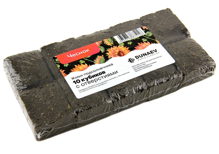 Жмых DUNAEV подсолнечный чеснок 300г.