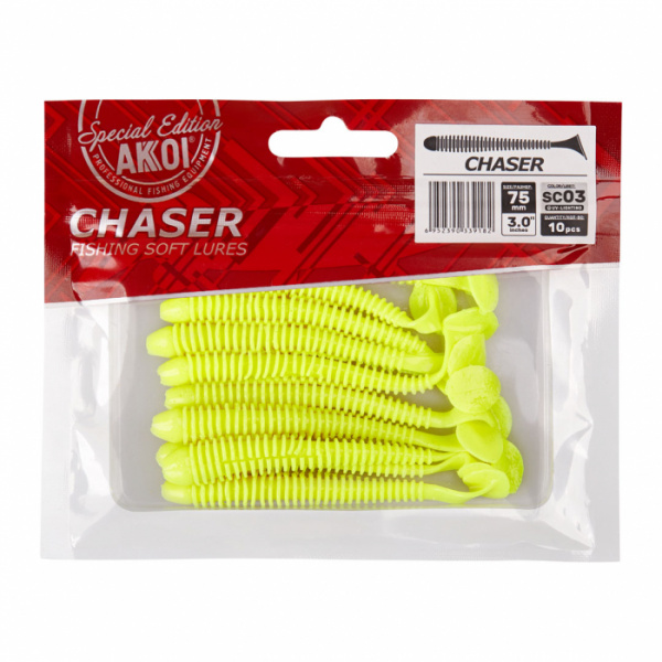Силиконовая приманка AKKOI CHASER  75mm цвет SC03 Силиконовая приманка AKKOI CHASER  75mm цвет SC03
