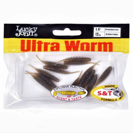 Слаги съедобные искусственные LJ Pro Series ULTRAWORM 1,4in (03.50)/S19 12шт.