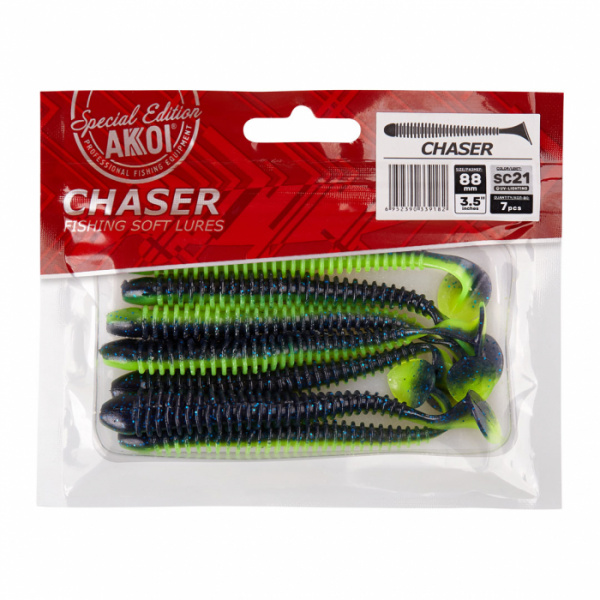 Силиконовая приманка AKKOI CHASER  88mm цвет SC21 Силиконовая приманка AKKOI CHASER  88mm цвет SC21