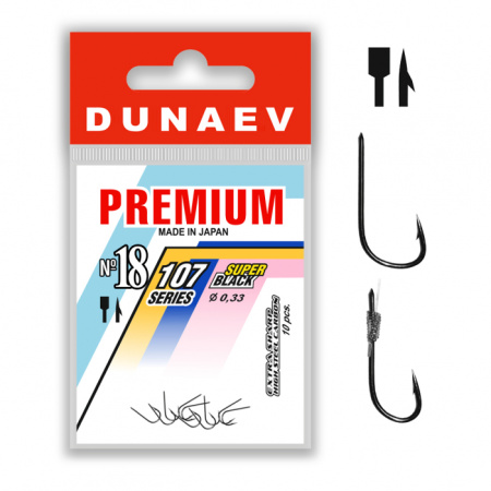 Крючок Dunaev Premium 107 #15 (упак. 10 шт)