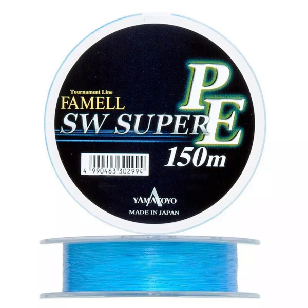Леска плетеная YAMATOYO SW SUPER PE 150m (blue) #1.5 (20 Lb)