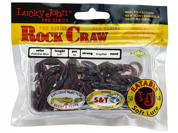 Твистер съедоб. исскуст. LJ Pro Series ROCK CRAW 2.0in S19