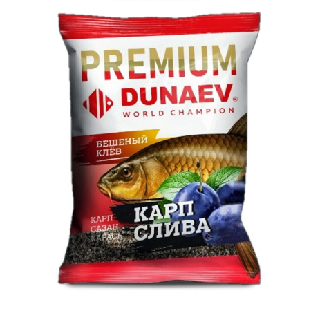 Прикормка "DUNAEV-PREMIUM" 1кг Карп-Сазан Слива