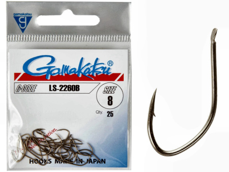 Крючки Gamakatsu LS-2260B HOOKS BRONZE разм. 08 25шт.