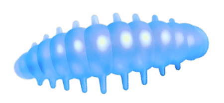 Приманка ZUB Noa Larva  30мм(1,2") -10шт, (цвет 502) голубой