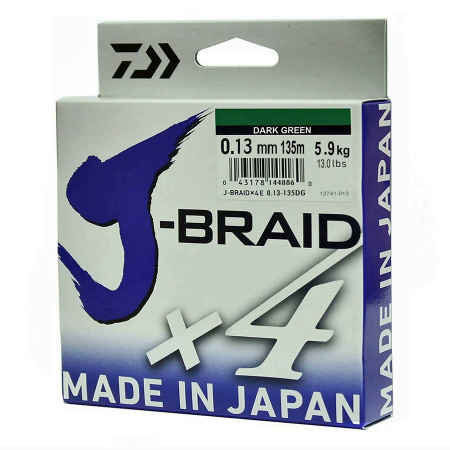 Шнур Daiwa J-Braid X4 0.13 mm
