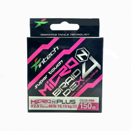 Шнур плетеный Intech MicroN Plus PE x4 150m (#2.5 (40lb / 18.14kg))