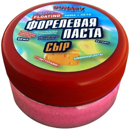 Паста Dunaev 50мл Форель Сыр Красная