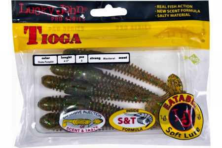 Виброхвосты съедоб. искусст. LJ Pro Series TIOGA 4.5in (11.40)/PA19 5шт.