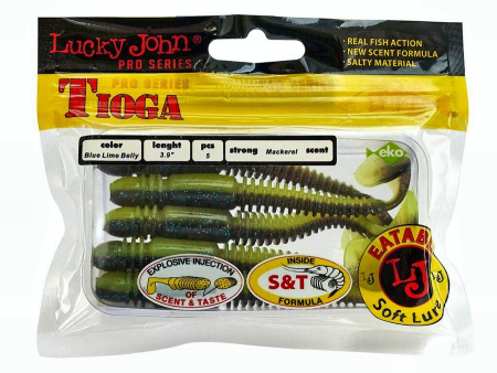 Виброхвосты съедоб. искусст. LJ Pro Series TIOGA 3.9in (10.00)/T53 5шт.