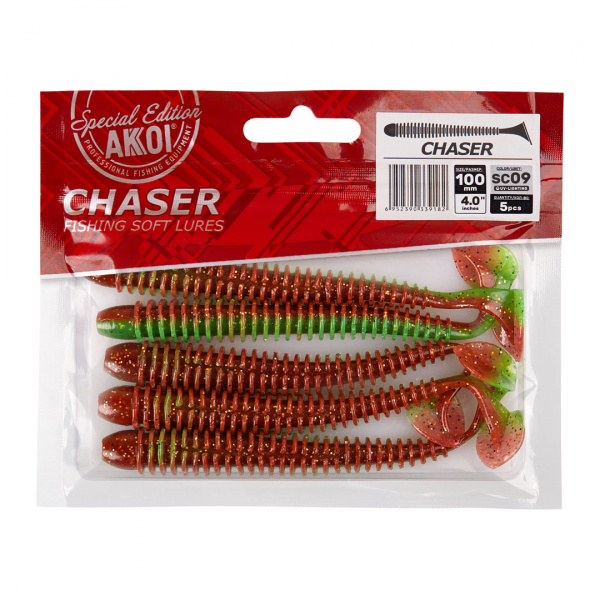 Силиконовая приманка AKKOI CHASER 100mm цвет SC09 Силиконовая приманка AKKOI CHASER 100mm цвет SC09