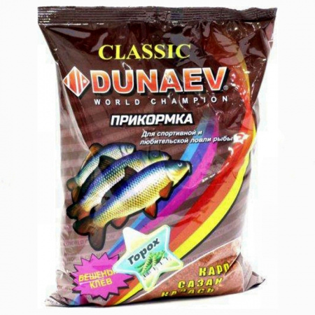 Прикормка "DUNAEV КЛАССИКА" 0.9кг Карп Горох