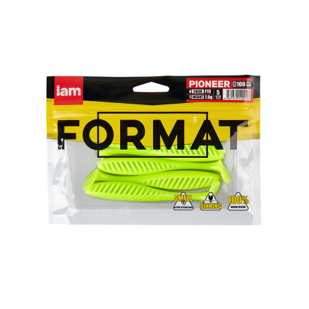 Силиконовая приманка FORMAT PIONEER 100mm (5шт.) цвет F19