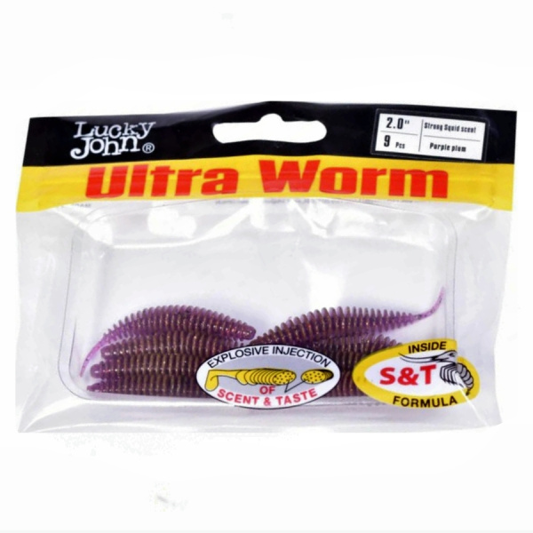 Слаги съедобные искусственные LJ Pro Series ULTRAWORM 2,0in (05.00)/S13 9шт.