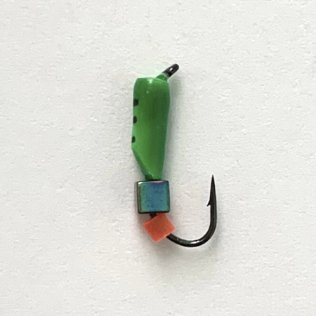 Столбик Хамелеон кубик 2,0 мм на крючке ЗЕЛЕНЫЙ