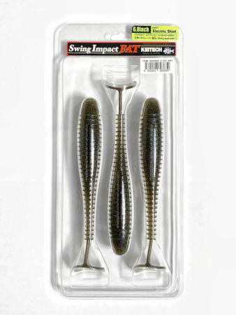 Приманка силиконовая Keitech Swing Impact FAT 6.8" #440 Electric Shad