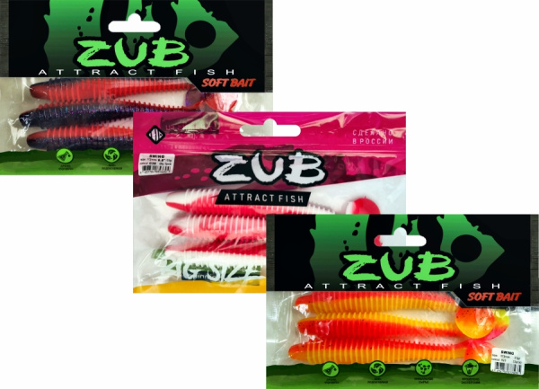 Приманка ZUB-SWING 172мм(6,8")-3шт, (цвет 404) желтый светящийся