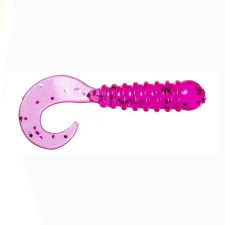 Приманка ZUB-TWIST-NANO  30мм(1,2")-15шт, (цвет 130) маджента с блестками