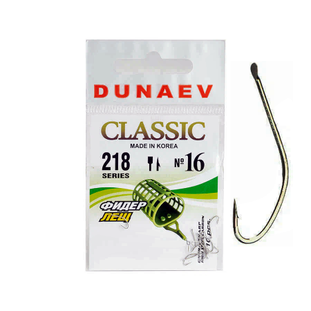 Крючок Dunaev Classic 218 #16 (упак. 10 шт)